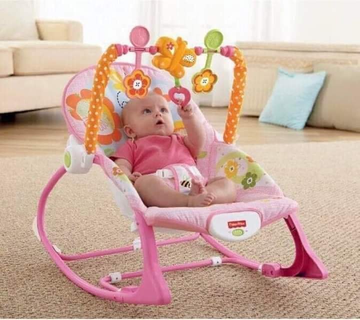 1759142886_L_7 Baby Rocker with Musical Toy Bar & Vibrations - Image 1
