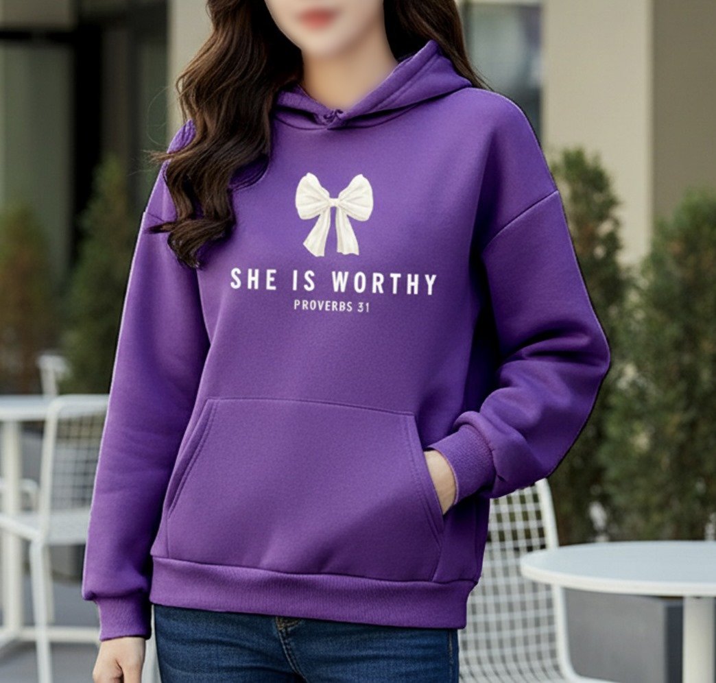img_6916211c1a9c1 Premium Comfortable Printed Ladies Winter Hoodie - Image 1